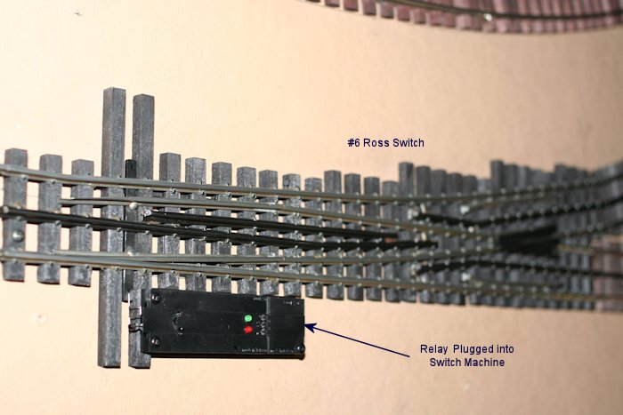 Z1008 Relay Plugged into Switch Machine