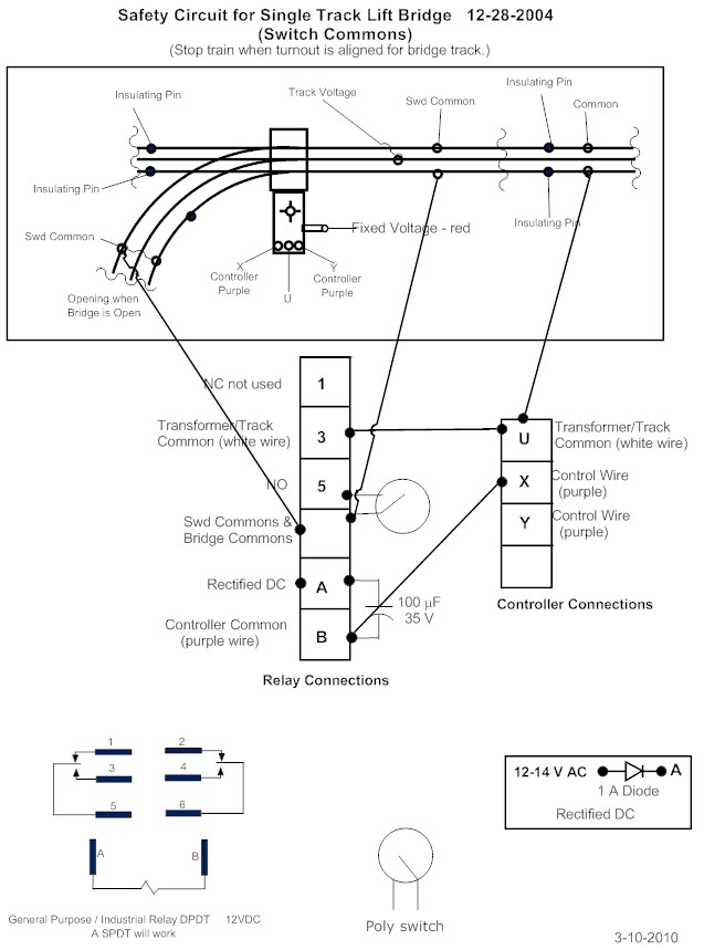 Wiring Diagram for Track and Relay