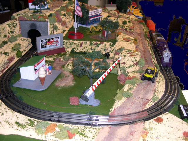 lionel disappearing train layout