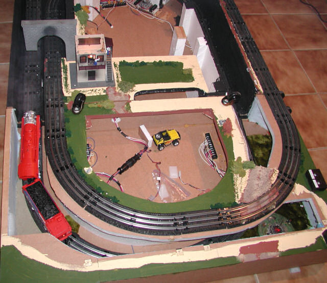 Lionel disappearing train store layout